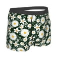 thumbnail image 3 of Fotbe White Daisies and Bee Men’s Total Support Pouch Boxer Briefs, X-Temp Cooling, Moisture-Wicking Underwear, Regular, Long-leg and Trunk-XX-Large, 3 of 9