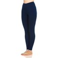 thumbnail image 4 of Merino Wool Women's Midweight Base Layer Bottoms - Thermal Underwear - No Itch Renewable Fabric - Navy Blue - 2X-Large, 4 of 5