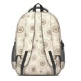 thumbnail image 3 of Sunflower White Pattern Cute School Backpack Bag with Padded Back and Adjustable Shoulder Straps 16.9 X 12.6 X 5.9 Inches, 3 of 5