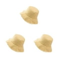 thumbnail image 1 of Decodeary Easy To Wear Hat Stylish Sun Protection For Any Occasion Stylish Protection Bucket Hat Caps Casual Comfort yellow 3Set, 1 of 6