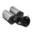 thumbnail image 4 of Nuevas Puntas De Ajuste De Escape De Doble Salida Curvadas Universales Tubo De Silenciador Cola Cromada Advancent VI005825-00, 4 of 5