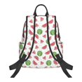 thumbnail image 3 of Daiia Hand Drawn Watermelon School Backpack for Men and Women Lightweight Backpack Durable Backpack Water-Resistant,Travel,Work Bag, 3 of 9