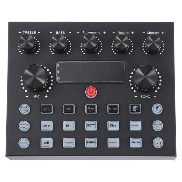Miangastore Sound Card For Live Streaming 1Pack Black Electronic Components Voice Changing Device For Mobile Phone