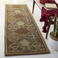 thumbnail image 2 of SAFAVIEH Antiquity Trafford Floral Geometric Wool Runner Rug, Light Blue/Gold, 2'3" x 10', 2 of 11