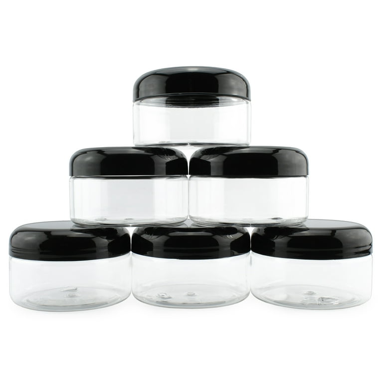 4oz 8oz 16oz 24oz Glass Bottles with Black Lid for Storage - China Storage  Jar, Plastic Lid