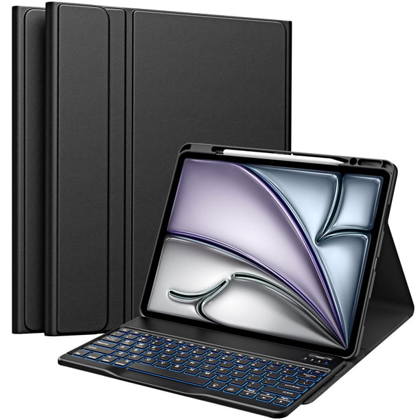 Funda Teclado MoKo para iPad Air 33 cm con Soporte para Lápiz Negra
