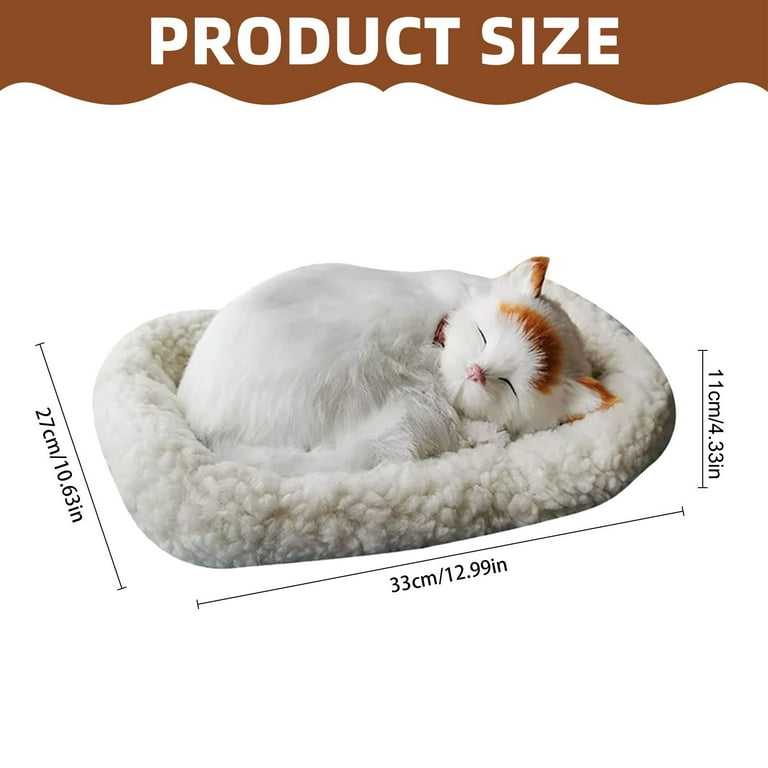 Lifelike breathing cat deals
