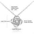 thumbnail image 2 of To My Soulmate Necklace For Women, To My Wife Necklace From Husband, Love Knot Necklace Gifts For Wife From Husband, Birthday Gifts For Wife, Beautifu, 2 of 5