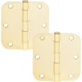 thumbnail image 4 of Stone Harbor Hardware 3-1/2" Door Hinges, 5/8" Radius Corner, Polished Chrome, 2-Pack, 4 of 4