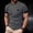 #92-Black, variant on Men Contrast Cuff Logo Printed T Shirt Crew Neck Short Sleeve Waffle Knit Casual Slim Fit Daily Streetwear Fashion Tops Gifts for Father