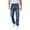 A-Blue, variant on DDAPJ pyju Vintage Ripped Frayed Jeans for Men Personality Patch Slim Fit Jeans Distressed Destroyed Slim Fit Jeans Lightweight Stretchy Soft Jeans