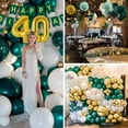 thumbnail image 4 of YANSION Green Gold 40th Birthday Party Decorations for Men Women, Confetti Birthday Balloons with Happy Birthday Banner, Paper Pompoms for 40 Years Old Birthday Anniversary Party Decorations, 4 of 12