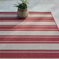 thumbnail image 5 of Gertmenian Paseo Castro Red Modern Stripe Indoor/Outdoor Area Rug 8'9" x 13'1' 9' x 12', 5 of 5