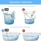 thumbnail image 5 of Calentador de agua de inmersión, calentador de cubo instantáneo eléctrico portátil de 1500 W con termómetro LCD digital, calentador de agua sumergible antiescaldado con protector de acero in, 5 of 5