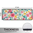 thumbnail image 5 of Kitchen Rugs Sets Of 2,Pioneer Flower Floral Print Pattern Anti Fatigue Kitchen Mat Rugs Non Slip Washable,Decorative Kitchen Floor Mats for Kitchen,Sink,Laundry,17"x47"+17"x47", 5 of 5