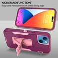 thumbnail image 6 of CoverON For Apple iPhone 14 Case, Military Grade Heavy Duty Full Body Phone Kickstand Cover, Violet Purple, 6 of 9