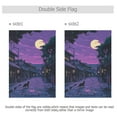 thumbnail image 4 of Yayeee Garden Flag 12" x 18" Double Sided Outdoor Yard Lawn Holiday Decorations, Purple Street, 4 of 6