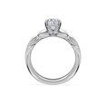 thumbnail image 4 of 1.15 Ct Oval Shape Genuine Diamond Radiating Solitaire Engagement Ring for Ladies Solid 14K White Gold Size 7, 4 of 8