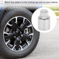 thumbnail image 3 of Wheel Lock Lugnut for Jeep Compass #805 Anti-theft Screw Nut Removal Key Socket 1pc, 3 of 6