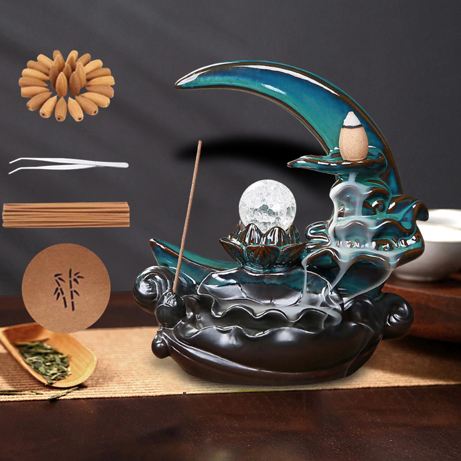 WLPZXP Moon Backflow Incense Holder Backflow Incense Burner Creative Home Decor Incense