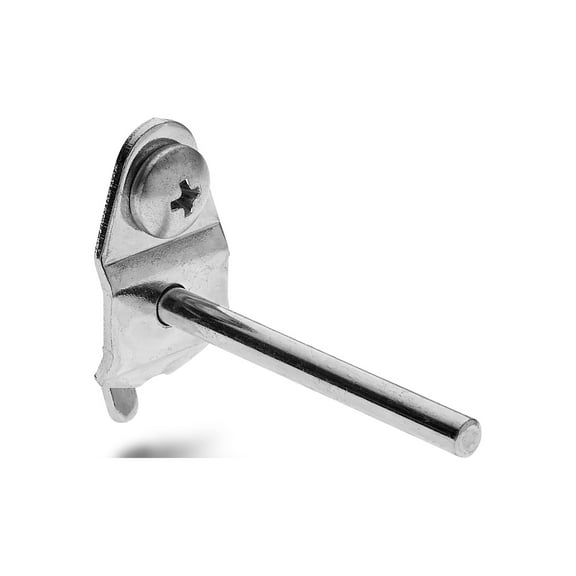 Triton Products 2-inch Single Rod Straight Steel Pegboard Hook, 10pk