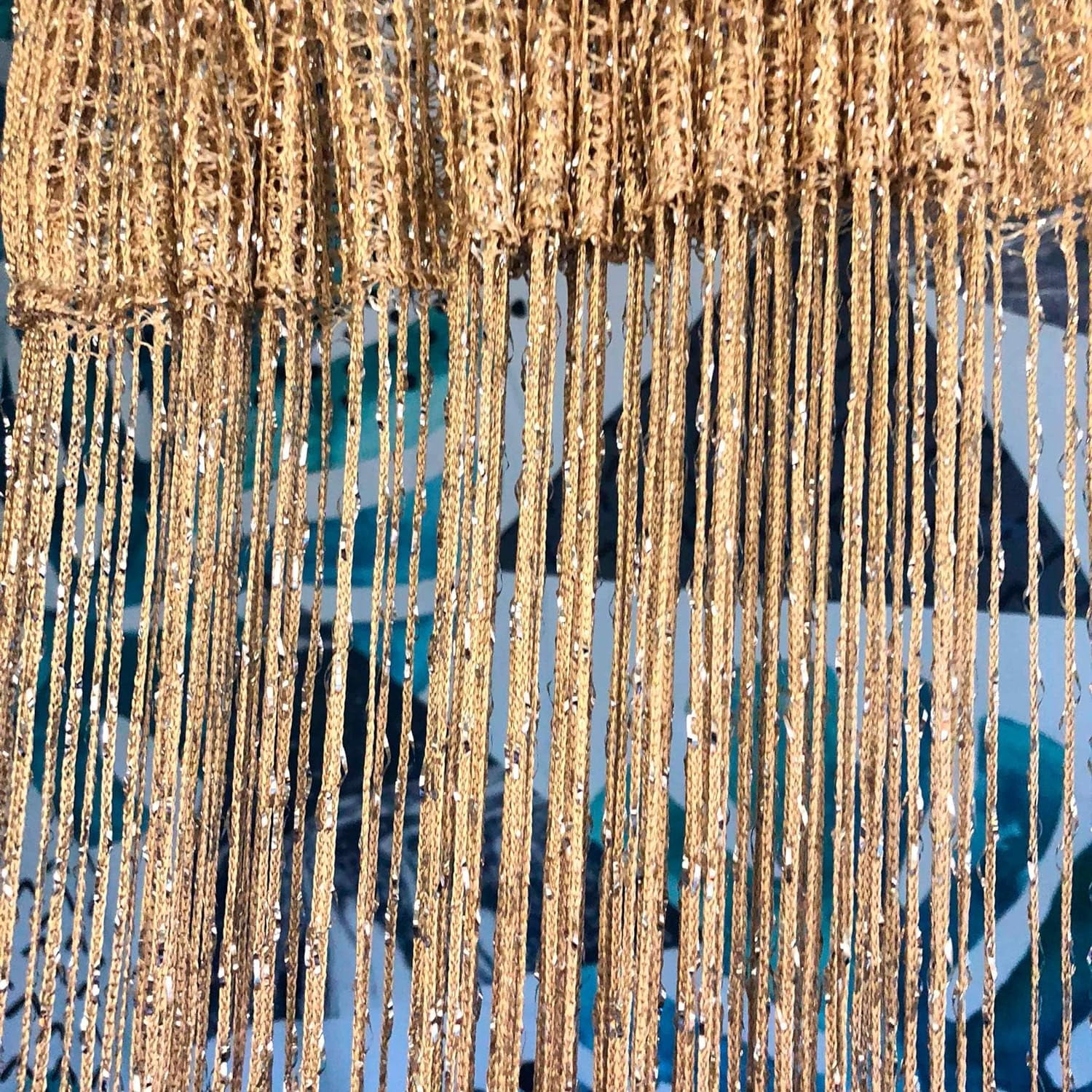 String Curtains Door, Hippie Room Decor Beaded Curtains for Doorway, Closet Curtains, Room Divider Privacy Decor, Boho Home Decoration for Bedroom, Party
