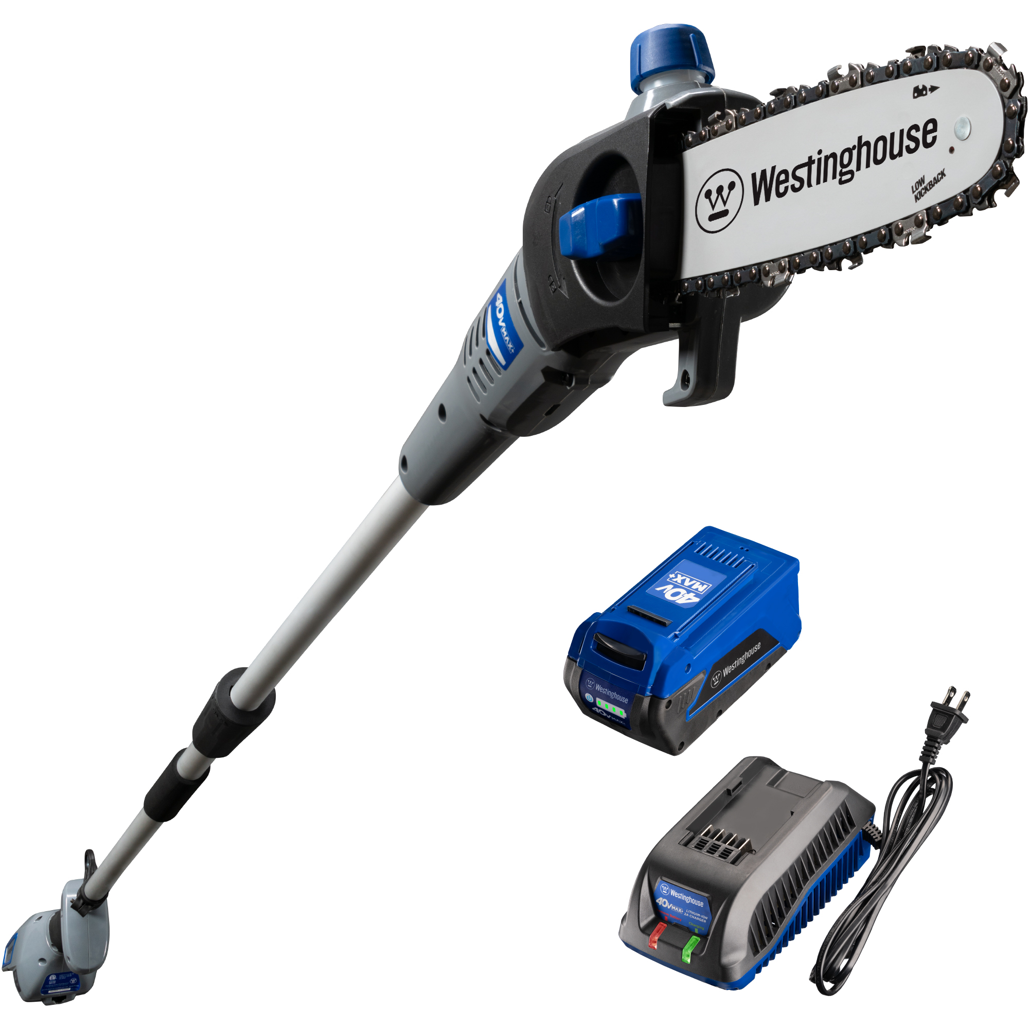 Westinghouse 40V Cordless Pole Saw, 2.5 Ah Battery and Charger Included