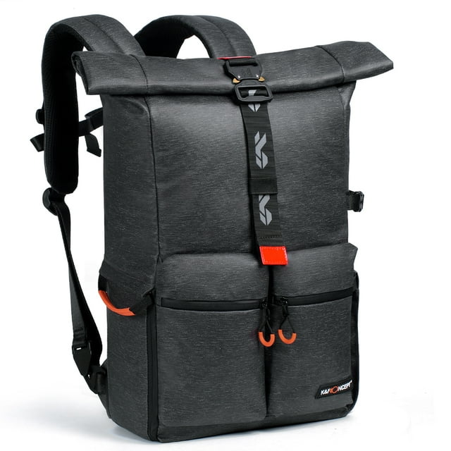 K&F CONCEPT Sac à Dos Multifonctionnel pour Appareil Photo, Sac à Dos Étanche pour Appareil Photo SLR/DSLR, Grande Capacité, Résistant à l'Eau, avec Compartiment pour Ordinateur Portable 15,6 Pouces, Couverture de Pluie pour Femmes Hommes Photographes