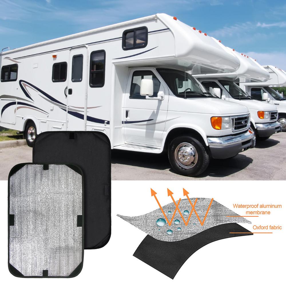 RV Door Window Shade Cover 25.5 x 16” Camper Window Covers Blackout RV  Skylight Shade for Sunlight UV Insulator Car Babys Sleep Protect Privacy  Screen Travel Trailer Safe Shade Covering