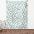 thumbnail image 4 of Ambesonne Floral Fabric by the Yard Upholstery, Flowering Tender Branches, 2 Yards, Pale Pink Dark Seafoam, 4 of 5
