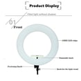 thumbnail image 2 of Aro de luz LED YIDOBLO FD-480 96W 45 cm bicolor 110-220 V, 2 of 9