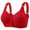 590#Red, variant on HSHMT Bras for Women Women's Fashionable And Casual Front Button Anti Sagging Back Shaping And Bra Without Wires