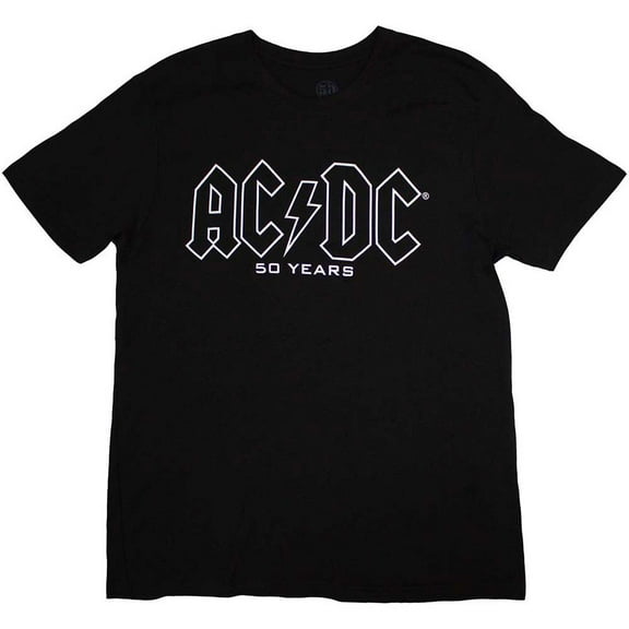 AC/DC Unisex T-Shirt: Logo History (Back Print)