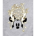 thumbnail image 3 of Disney - Mickey Antlers Gold Glitter - Men's Crew Fleece Sweatshirt Sweatshirt, 3 of 5
