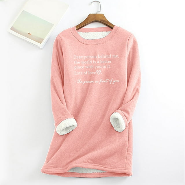 TINZ Mode Femmes Col Rond Imprimé Ample Chaud Décontracté Haut Imprimé Autum Chaud pour Femmes Chemises Thermiques de Course Hommes sous-Vêtements Thermiques Hauts Blouses Thermiques pour Femmes