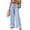 #009-Blue, variant on Favoffer Women's Striped Wide Leg Pants Elastic Drawstring Waist Pocket Loose Casual Trousers Summer Beach Vacation Bottom for Resort Seaside Trip
