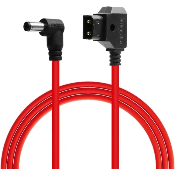 Alvin's Cables Dtap to DC Cable for Atomos Shogun,Ultra Soft D-tap to 2.1 DC Right Angle Power Cable for Blackmagic Design Video Assist,SmallHD 702,for Feelworld FW568 Monitor 60cm|23.6in