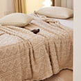 thumbnail image 5 of ROSEKIND  Soft Plush Diamond Jacquard Blanket for Bed Couch Sofa, Warm Lightweight Decorative Home Blanket, All Season Cozy Blanket, 5 of 7