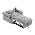 thumbnail image 5 of Convertible Sleeper Chair Sofa Bed Adjustable Pull Out Sleeper Chair Bed Multi-Pockets Folding Sofa Bed for Living Room Bedroom Small Space,3-in-1 Sofa Bed, 5 of 13