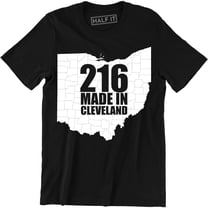 216 Made In Cleveland Ohio City Pride Basketball Baseball Sports Fan T-Shirt