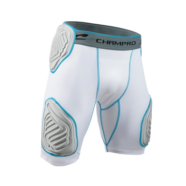 CHAMPRO Bull Rush 5Pad Football Girdle, Compression Fit