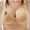 Beige, variant on Women's Plus Size Wireless Bra Full Coverage Side Support Lift Everyday Bra