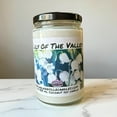 thumbnail image 3 of Lily of The Valley Vegan Coconut Soy 12 oz/ 355 ml Candle Hand-poured, Eco-friendly, Clean Burning, Floral Wood Wick, 3 of 5