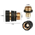 thumbnail image 6 of TSV Quick Release Garden Hose Connector Set, Garden Hose Quick Connect Fittings, 3/4" Male + Female, 6 of 6
