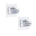 thumbnail image 1 of Soportes de barra de cortina sin taladrar 8 piezas Autoadhesivo blanco adhesivo ganchos de pared para clavo Soporte de barra de cortina ajustable Soportes de pared colgador para barra de toalla, 1 of 4