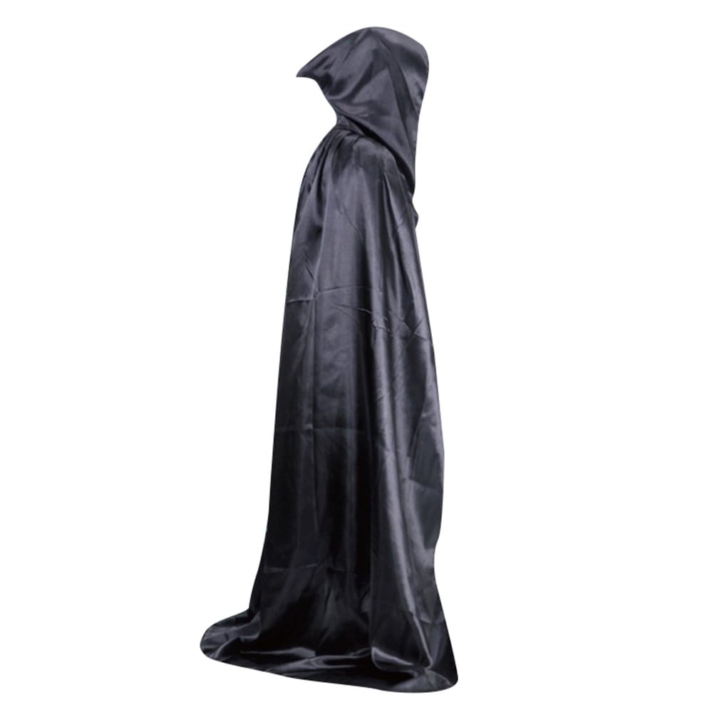 Uokoki Halloween Costume Unisex Cosplay Cape Long Hooded Wizard Cloak Performance Masquerade Party Robe