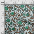 thumbnail image 2 of oneOone Polyester Spandex Brown Fabric Asian Floral Fabric For Sewing Printed Craft Fabric By The Yard 56 Inch Wide, 2 of 5
