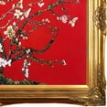 thumbnail image 3 of Tori Home Branches Of An Almond Tree In Blossom by Vincent Van Gogh Framed Painting in Red, 3 of 5