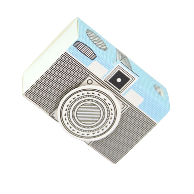 50pcs Camera Candy Box DIY Interesting Camera Shaped Candy Birthday Dessert Handicraft Paperboard Gift Pack Boxes Party Supplies Packing Containers Blue