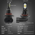 thumbnail image 3 of 9145/H10 LED Light Bulbs for Chrysler Pacifica 2004 2005 2006 2007 2008 9140 Fog Lights 2pcs, 3 of 10